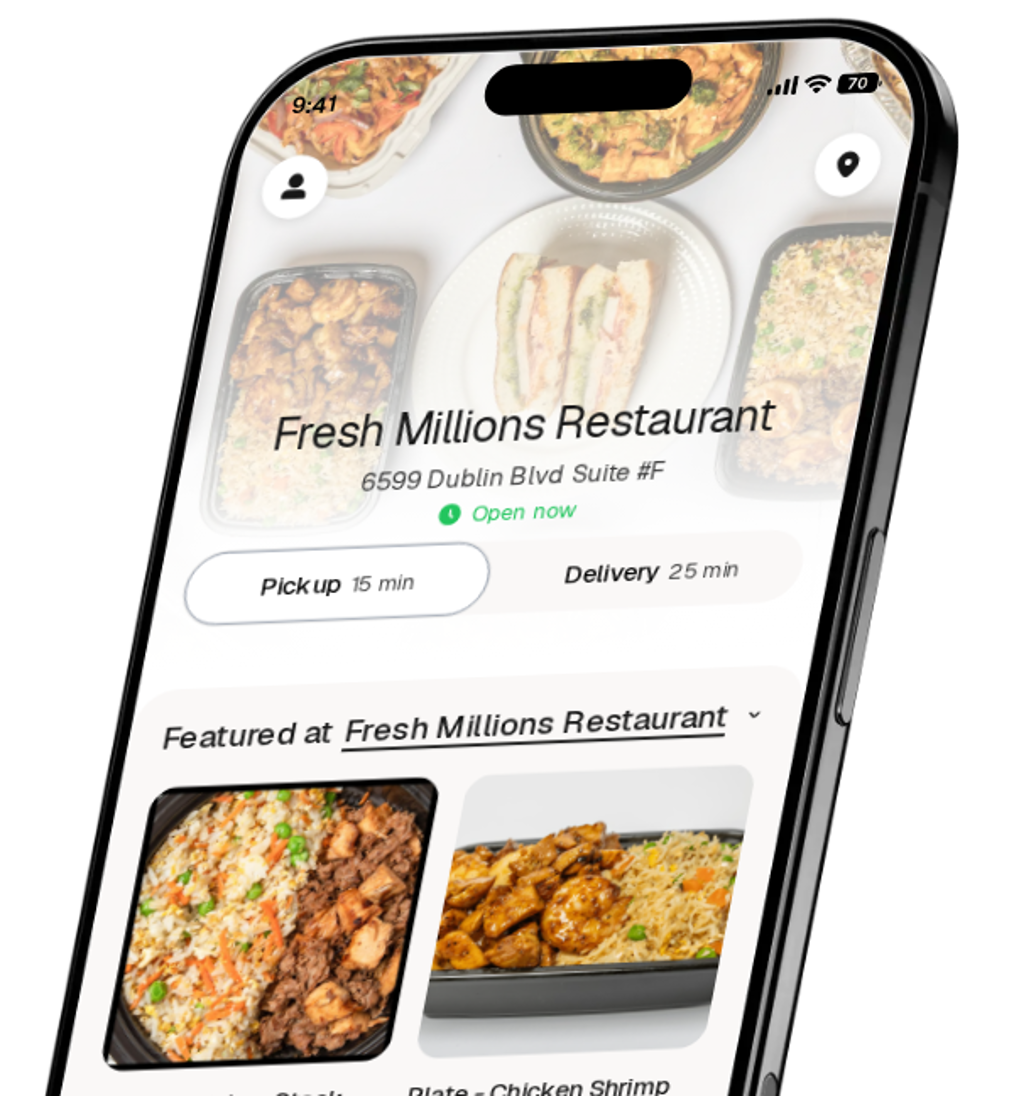 Fresh Millions Restaurant app preview