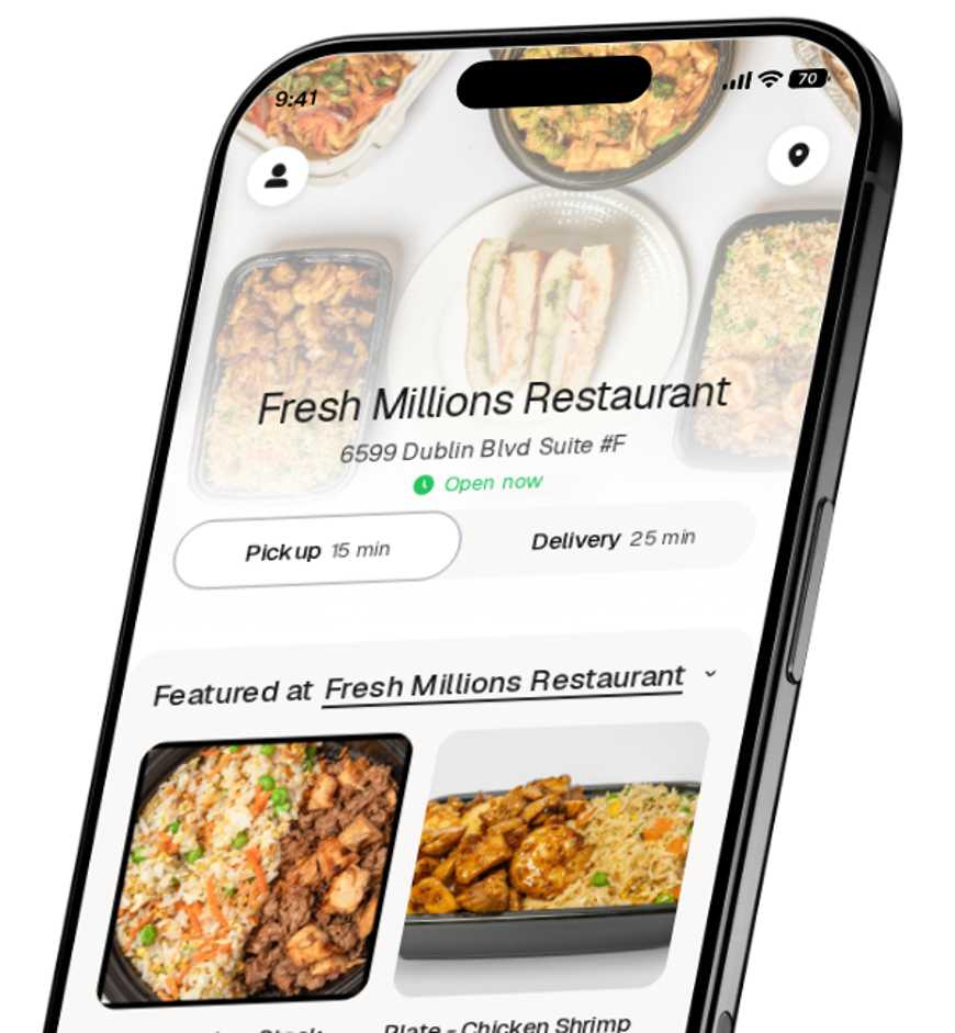 Fresh Millions Restaurant app preview