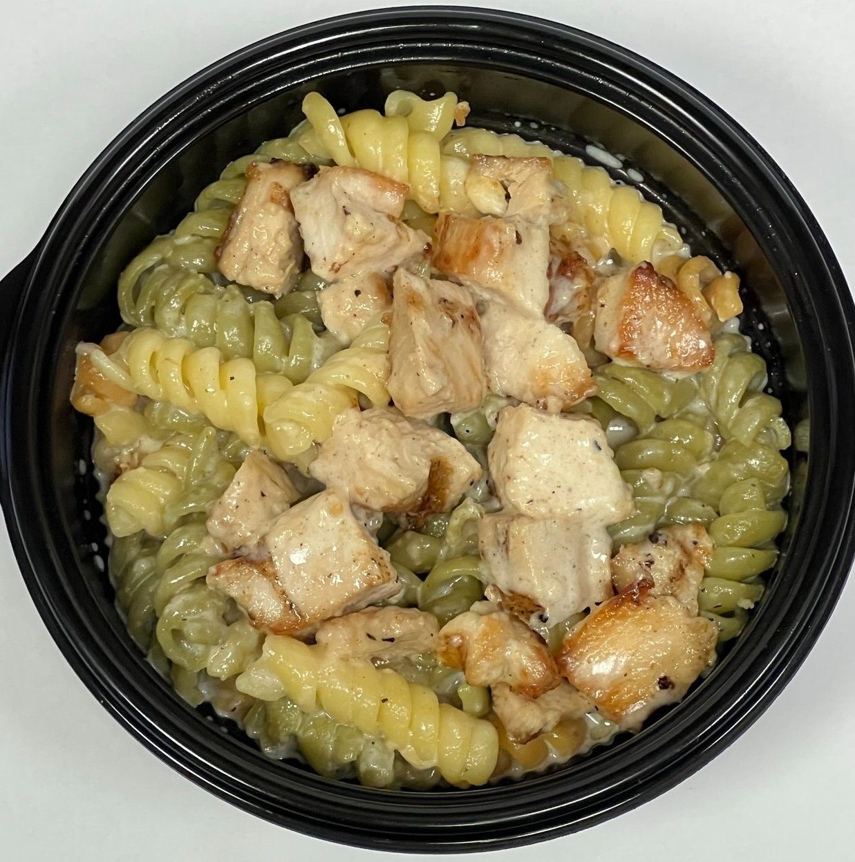 Kids Alfredo Pasta with Chicken & 1 Mix-In.