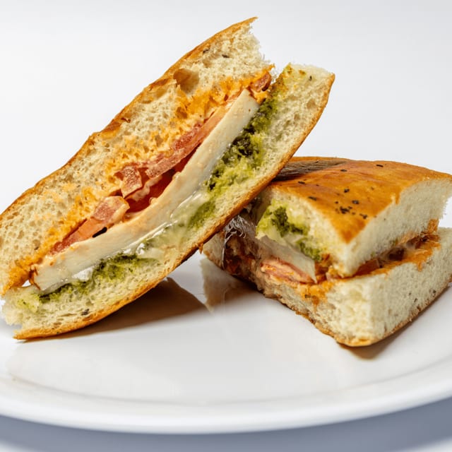 Turkey, Basil & Pesto Sandwich.