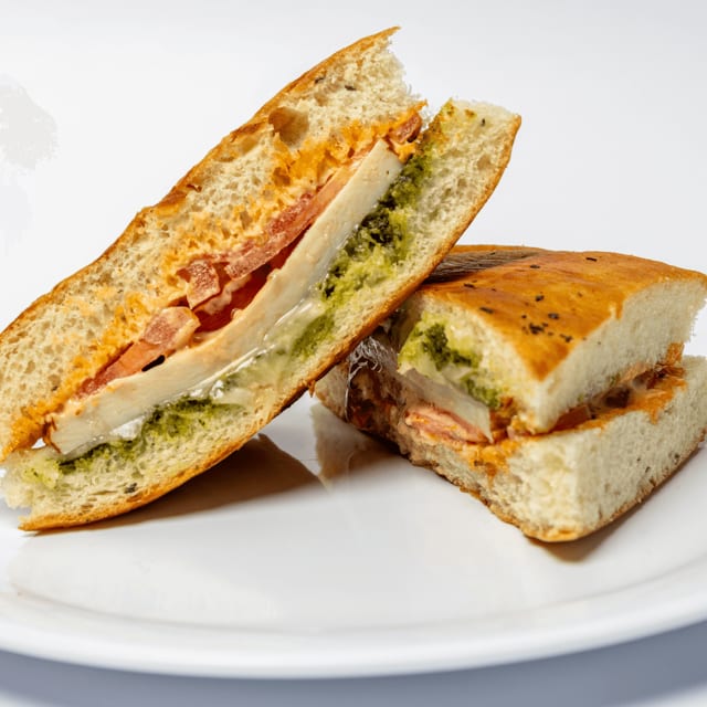 Turkey and Basil Pesto Sandwich.