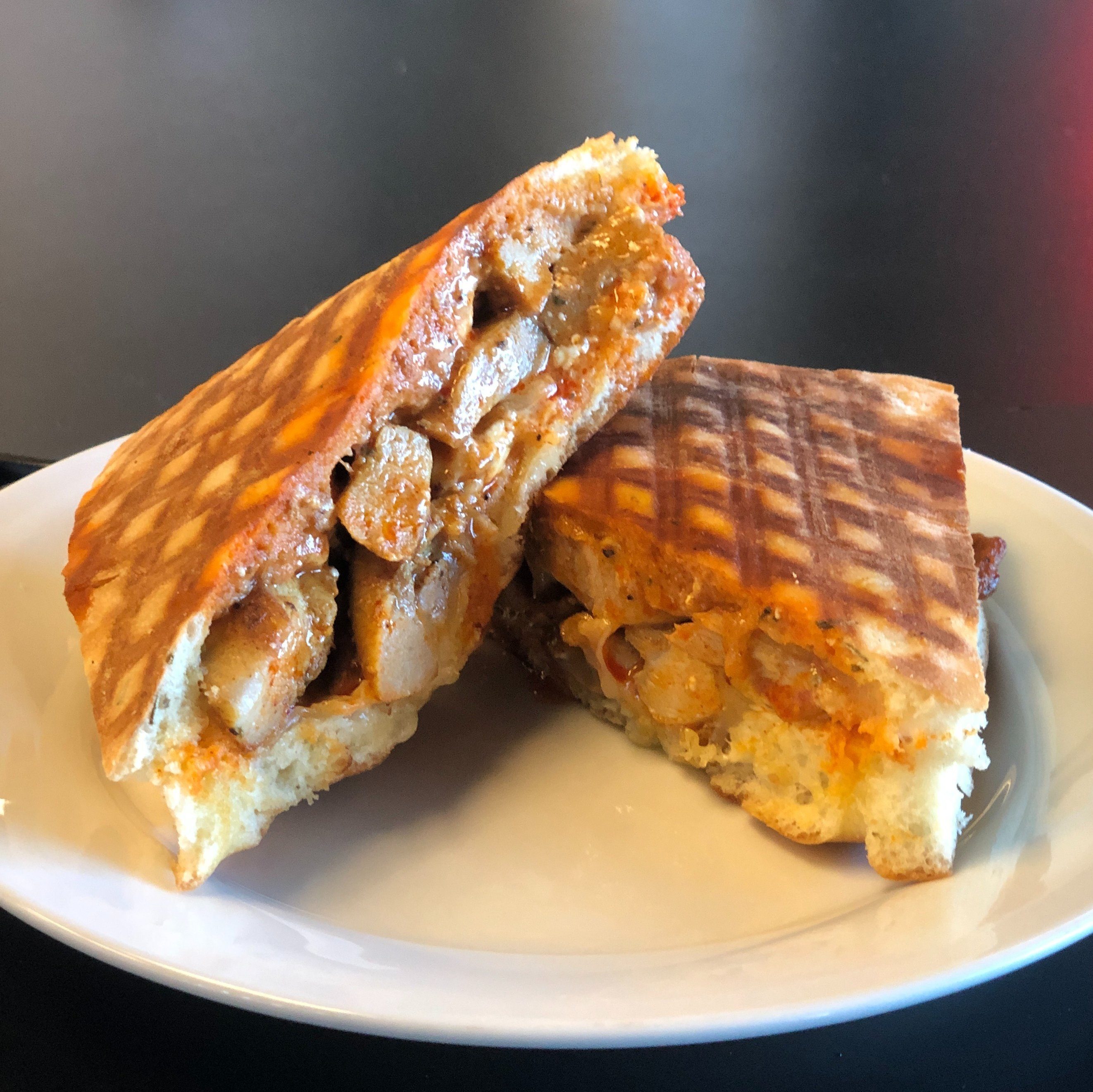 Buffalo Chicken Panini Sandwich.