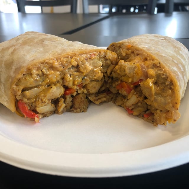 Chicken Tikka Masala Burrito.